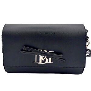 Badgley Mischka NWT Black Crossbody Bag with Bow Accent